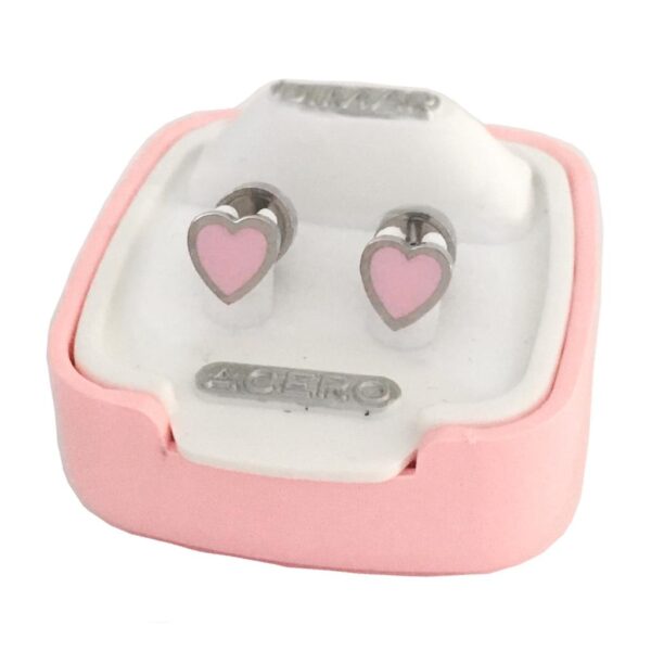 Acero Quirúrgico 316 Dimar Corazón Esmaltado (chico) Rosa