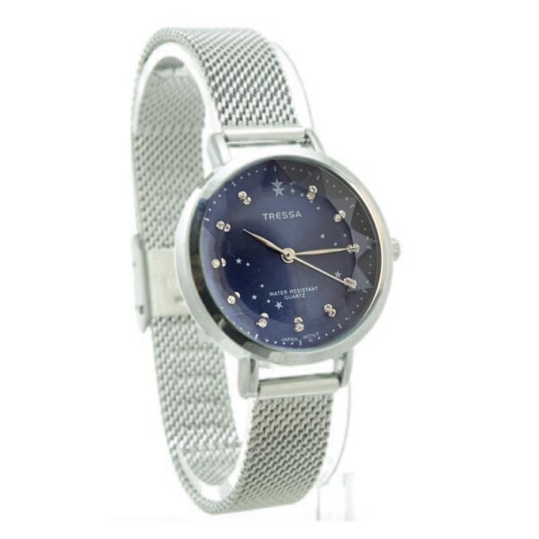 Reloj Tressa Ava Plateado C/Azúl