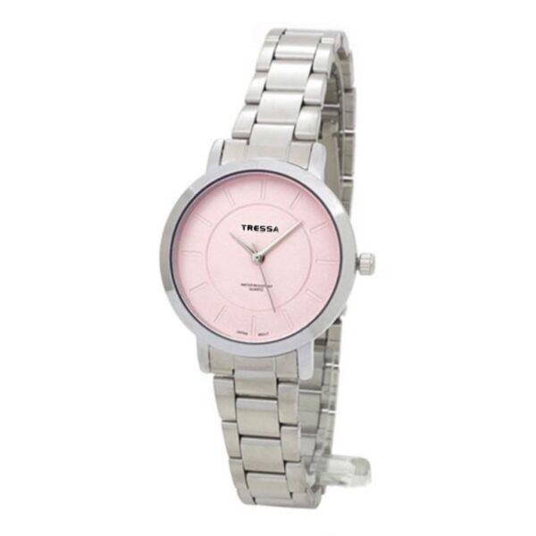 Reloj Tressa Batik Dama Plateado C/Rosa