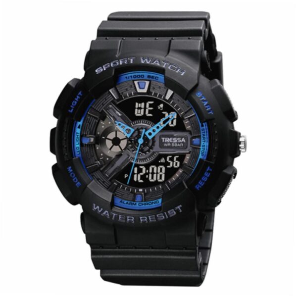 Reloj Tressa Finn Negro C/Azúl