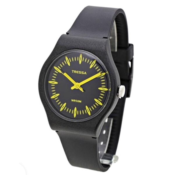 Reloj Tressa Fun Negro C/Amarillo