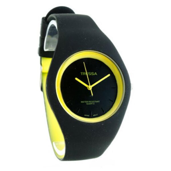 Reloj Tressa Nice Negro C/Amarillo