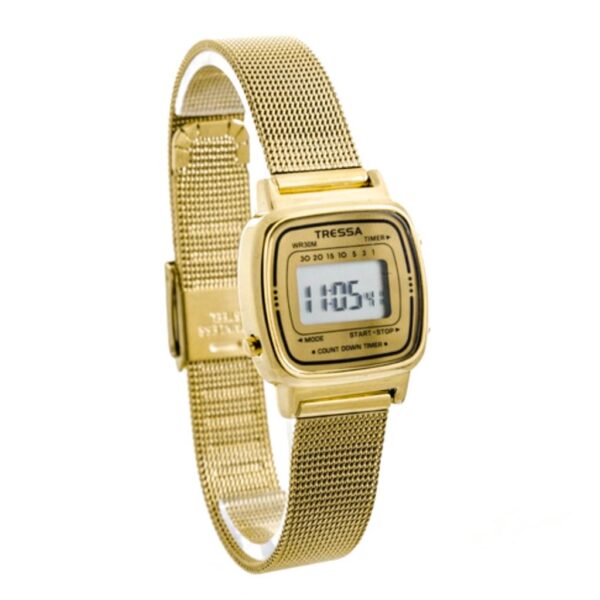 Reloj Tressa Pomme Tejido Dorado