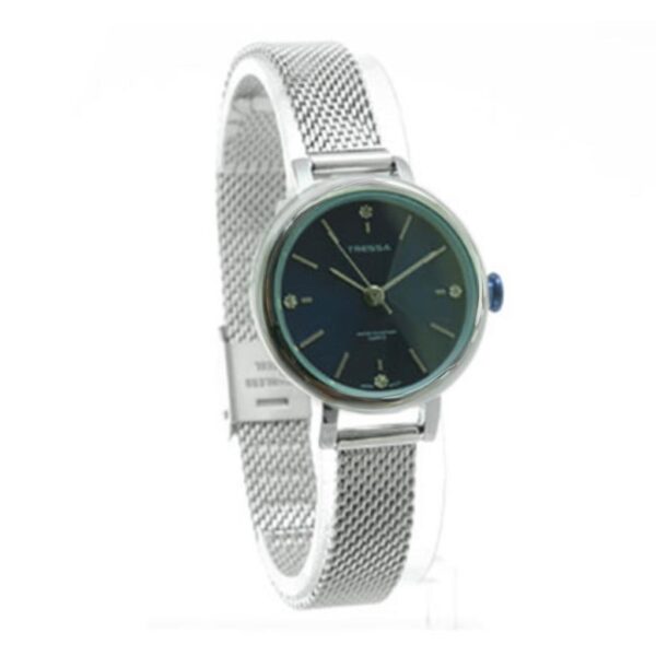 Reloj Tressa Sienna Plateado C/Azúl