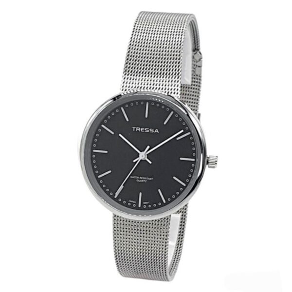 Reloj Tressa Toi Dama Plateado C/Negro