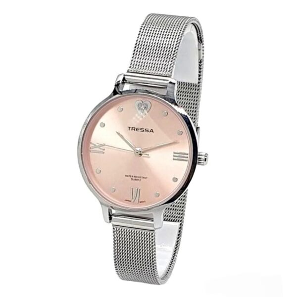 Reloj Tressa Winni Plateado C/Rosa
