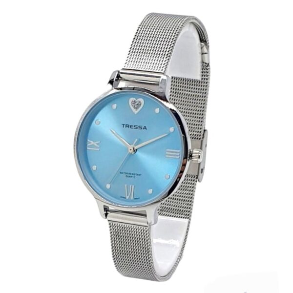 Reloj Tressa Winni Plateado C/Celeste