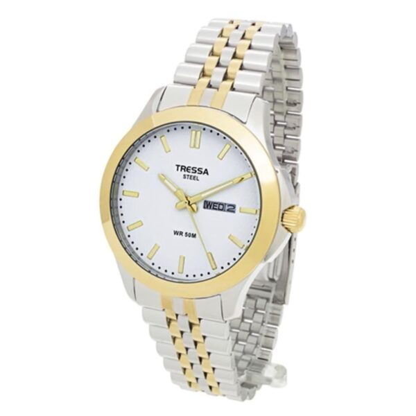 Reloj Tressa Citi Hombre Combinado Blanco C/Palitos