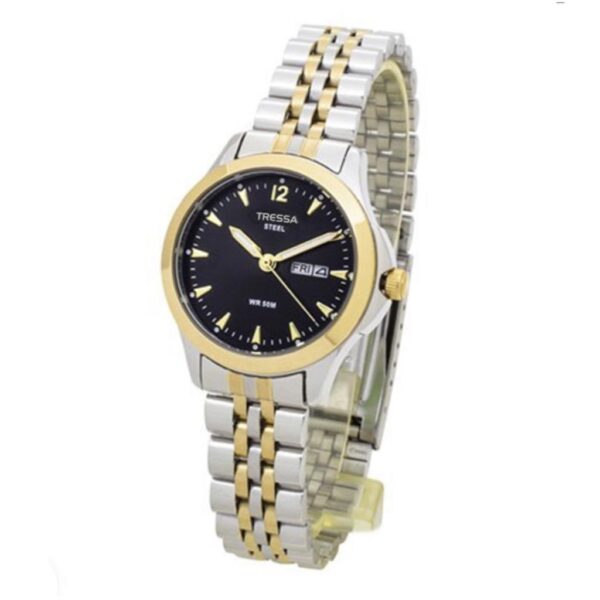 Reloj Tressa Citi Dama Combinado Fondo Negro