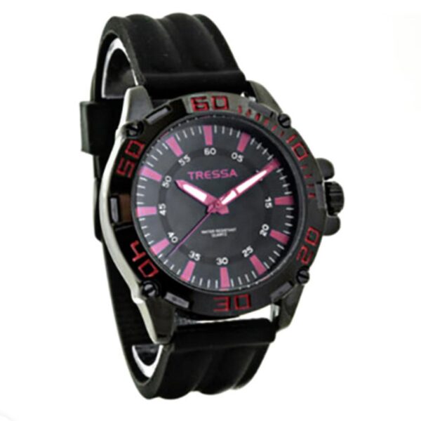 Reloj Tressa Terry 3 Negro C/Rojo