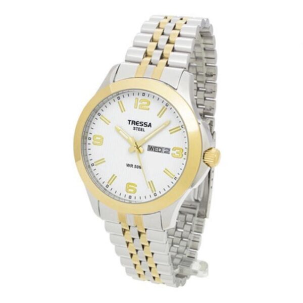Reloj Tressa Citi Hombre Combinado Blanco C/Números
