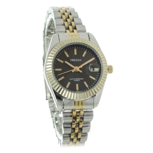 Reloj Tressa Crypto Dama Combinado Negro C/Palitos