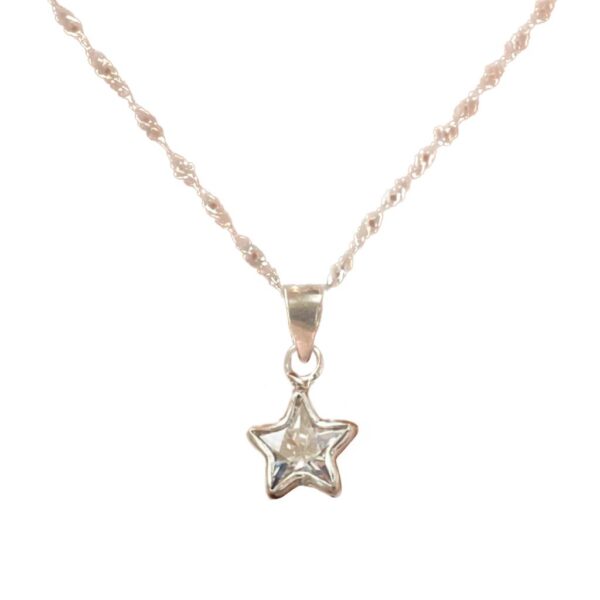 Cadenita Con Dije Estrella Blanco