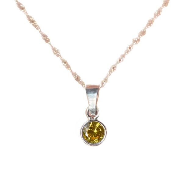 Cadenita Con Dije Susanito C/Cubic Amarillo