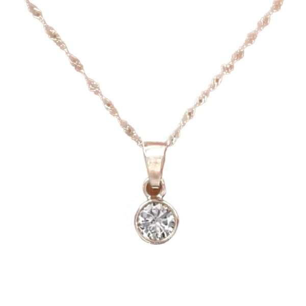 Cadenita Con Dije Susanito C/Cubic Blanco
