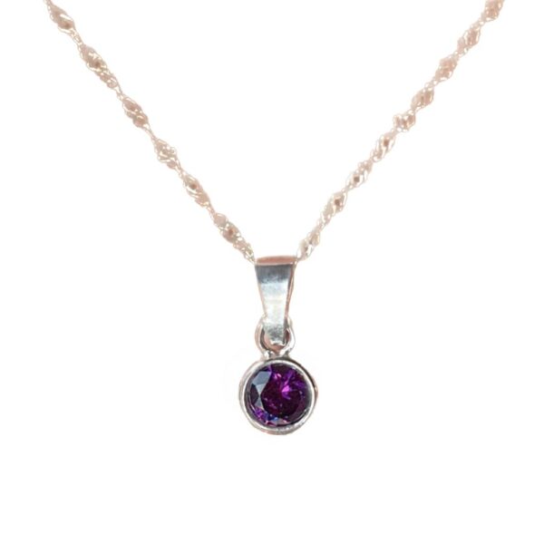 Cadenita Con Dije Susanito C/Cubic Violeta